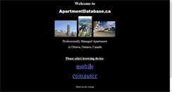 Desktop Screenshot of apartmentdatabase.ca